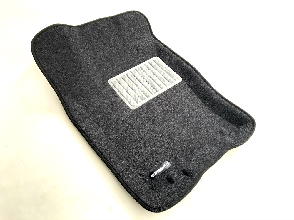 Коврики салона текст. 3D euro-std KIA Mohave (2009-2017-) (3 ряд) (СЕР) (EMC3D) NP2